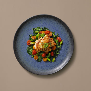 (6 sztuk) TAMA - Płaski talerz - Ø 22 cm - Niebieski - Prime Gastro