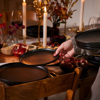 (6 sztuk) UNIVERSE - Talerz płaski Maastricht - Ø 260 mm - Czarny - Prime Gastro