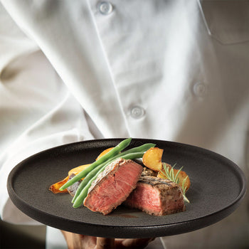 (6 sztuk) UNIVERSE - Talerz płaski Maastricht - Ø 190 mm - Czarny - Prime Gastro