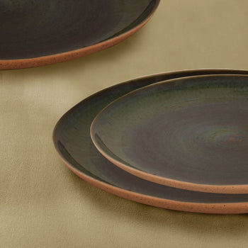 (6 sztuk) WISTERIA - Płaski talerz - Ø 28,5 cm - zielono-beżowy - Prime Gastro