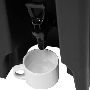 Termiczny pojemnik na napoje z kranikiem - 10 litrów / czarny - Prime Gastro