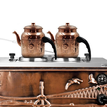 Czajniczek miedziany do herbaty - 1 litr - z pokrywką - Prime Gastro