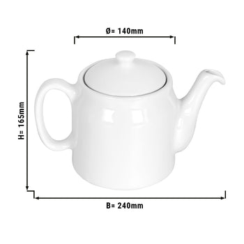 Czajniczek porcelanowy - 1,2 litra - Prime Gastro