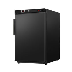 Mini chłodziarka ECO – 200 litrów – z 1 drzwiami – wnętrze drzwi z tworzywa sztucznego – czarna