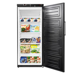 Zamrażarka do przechowywania ECO - 400 litrów - z 1 drzwiami - wnętrze drzwi z tworzywa sztucznego - czarna