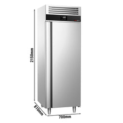 Zamrażarka ze stali nierdzewnej PREMIUM - GN 2/1 - 700 litrów - z 1 drzwiami