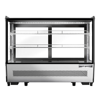 Witryna chłodnicza stołowa - 160 litrów - 880 mm - kwadratowa - z 2 półkami - Prime Gastro