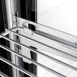 Witryna chłodnicza stołowa - 120 litrów - 700 mm - kwadratowa - z 2 półkami