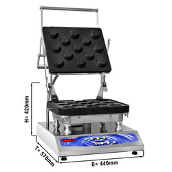 Profesjonalna urządzenie do tartaletek - 3,2 kW - bez form