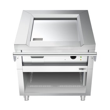 Elektryczny grill teppanyaki - 4,5 kW - Gładka płyta grillowa - Prime Gastro