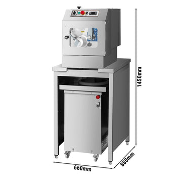 Porcjoner ciasta włącznie z zaokrąglaczem ciasta & podstawą - Zakres wagowy: ~50-300g - Prime Gastro