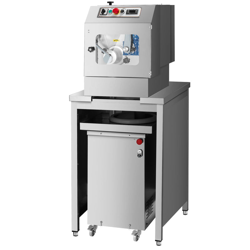 Porcjoner ciasta włącznie z zaokrąglaczem ciasta & podstawą - Zakres wagowy: ~50 - 800g