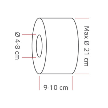 Dozownik dużych rolek papieru toaletowego - stal nierdzewna - Prime Gastro