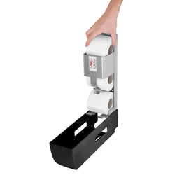 AIR - WOLF | Dozownik papieru toaletowego - na 3 rolki - stal nierdzewna - czarny matowy