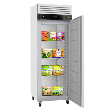 Zamrażarka ze stali nierdzewnej ECO - GN 2/1 - 700 litrów - z 1 drzwiami ze stali nierdzewnej - wewnętrzna strona drzwi wykonana z tworzywa sztucznego - Prime Gastro