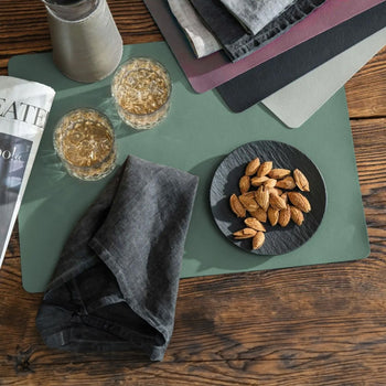 (144 szt.) Podkładka na stół James - elegancki wygląd skóry - 33 x 46 - Eukaliptus - Prime Gastro