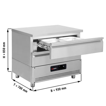 Kombinacja podstawy mroźniczej/chłodniczej -20 ~ +8°C - 930mm - 2 szuflady - Prime Gastro