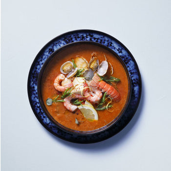 (4 sztuki) BAMA BLUE - Talerz głęboki - Ø 220 mm - Niebieski - Prime Gastro