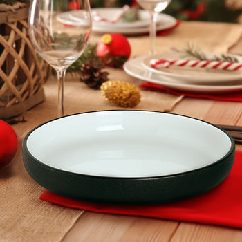 (12 szt.) COSMIC - Talerz głęboki - Ø 20 cm - Biały / Czarny - Prime Gastro