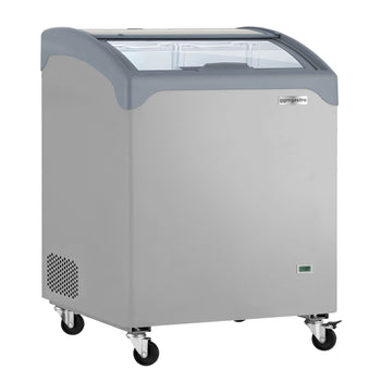 Zamrażarka skrzyniowa - 645x650mm - 117 litrów - Z przesuwaną szklaną pokrywą - Prime Gastro