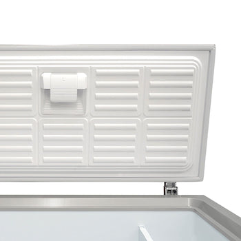 Zamrażarka skrzyniowa - 1800 mm - 534 litry - pokrywa ze stali nierdzewnej - włącznie ze ścianką działową - Prime Gastro