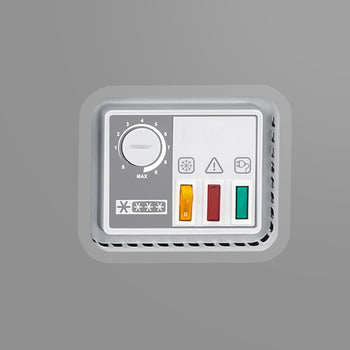 Zamrażarka skrzyniowa - 1800 mm - 534 litry - pokrywa ze stali nierdzewnej - włącznie ze ścianką działową - Prime Gastro