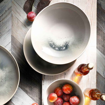 (6 sztuk) NORDIC - Talerz głęboki - Ø 225 mm - Zielony/Biały - Prime Gastro