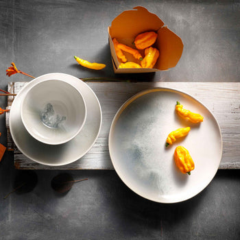 (6 sztuk) NORDIC - Talerz głęboki - Ø 225 mm - Zielony/Biały - Prime Gastro