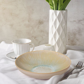 (6 sztuk) LIGHT BLUE SEA - Talerz głęboki - Ø 220 mm - Niebieski - Prime Gastro