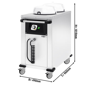 Podgrzewacz do talerzy - podgrzewany - z kółkami - 100 talerzy - Prime Gastro