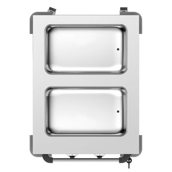 Wózek termiczny do Bemarów - 2 x GN 1/1 - Temperatura umywalki może być regulowana oddzielnie - Prime Gastro