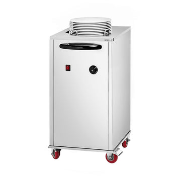 Podgrzewacz do talerzy - podgrzewany - z kółkami - 40 talerzy - Prime Gastro