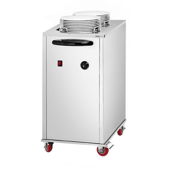Podgrzewacz do talerzy - podgrzewany - z kółkami - 2x40 talerzy - Prime Gastro