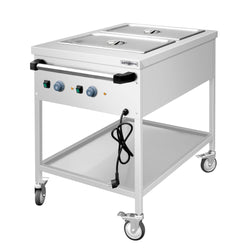 Wózek termiczny do bemarów - 2x GN 1/1 - oddzielnie podgrzewany