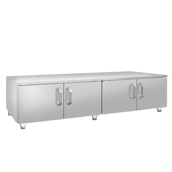 Podstawa pod urządzenia ze stali nierdzewnej - 1600 mm - 4 drzwi - Prime Gastro