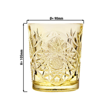 (12 szt.) Uniwersalna szklanka do picia - HOBSTAR - 350 ml - Żółta - Prime Gastro