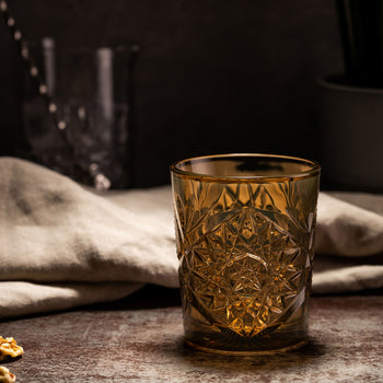 (6 sztuk) HOBSTAR - Uniwersalna szklanka do picia - 350ml - Ochra - Prime Gastro