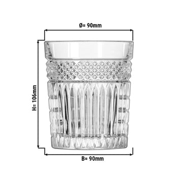 (12 sztuk) Uniwersalna szklanka do napojów - RADIANT - 350 ml - Przezroczysta - Prime Gastro