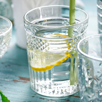 (6 sztuk) ROME - Uniwersalna szklanka do napojów - RADIANT - 350 ml - Przezroczysty - Prime Gastro