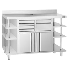 Stainless steel kitchen furniture