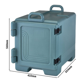 CAMBRO | ULTRA PAN CARRIER® - Pojemnik termiczny 34 litry - na 3x pojemniki GN 1/1 - łupkowy niebieski - Prime Gastro