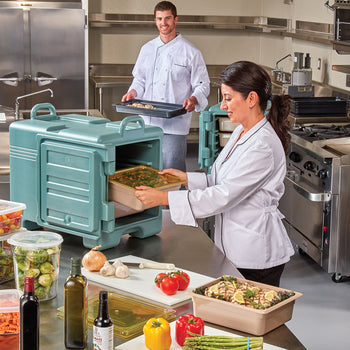 CAMBRO | ULTRA PAN CARRIER® - Pojemnik termiczny 34 litry - na 3x pojemniki GN 1/1 - łupkowy niebieski - Prime Gastro