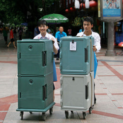 CAMBRO | ULTRA PAN CARRIER® - Pojemnik termiczny 57 litrów - na 4x pojemniki GN 1/1 - łupkowy niebieski