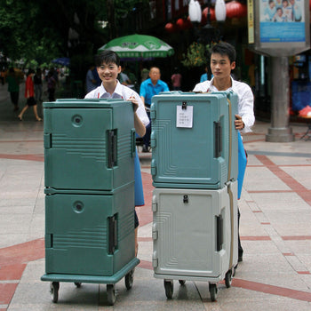 CAMBRO | ULTRA PAN CARRIER® - Pojemnik termiczny 57 litrów - na 4x pojemniki GN 1/1 - łupkowy niebieski - Prime Gastro