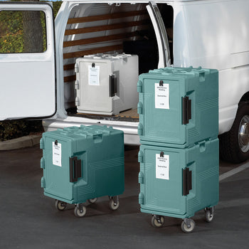 CAMBRO | ULTRA PAN CARRIER® - Pojemnik termiczny 57 litrów - na 4x pojemniki GN 1/1 - łupkowy niebieski - Prime Gastro