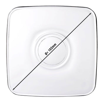 (72 sztuk) Spodek do szklanek do herbaty - AQUA -Kwadratowy - 102 x 102 mm - Prime Gastro
