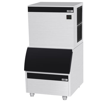 Kostkarka do lodu wraz z pojemnikiem do przechowywania - kostka - 230 kg / 24 h - Prime Gastro