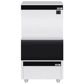 Kostkarka do lodu wraz z pojemnikiem do przechowywania - kostka - 230 kg / 24 h - Prime Gastro