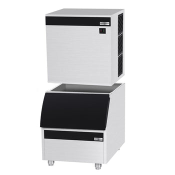 Kostkarka do lodu - kostki - 450 kg/24 godz. włącznie z pojemnikiem do przechowywania - Prime Gastro