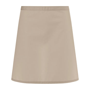 (6 szt) KARLOWSKY | Fartuch w talii Basic- piaskowy - Prime Gastro